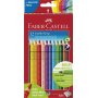 Faber-Castell Ξυλομπογιές Jumbo Grip + Δώρο Ξύστρα 12τμχ Faber-Castell Ξυλομπογιές Jumbo Grip + Δώρο Ξύστρα 12τμχ