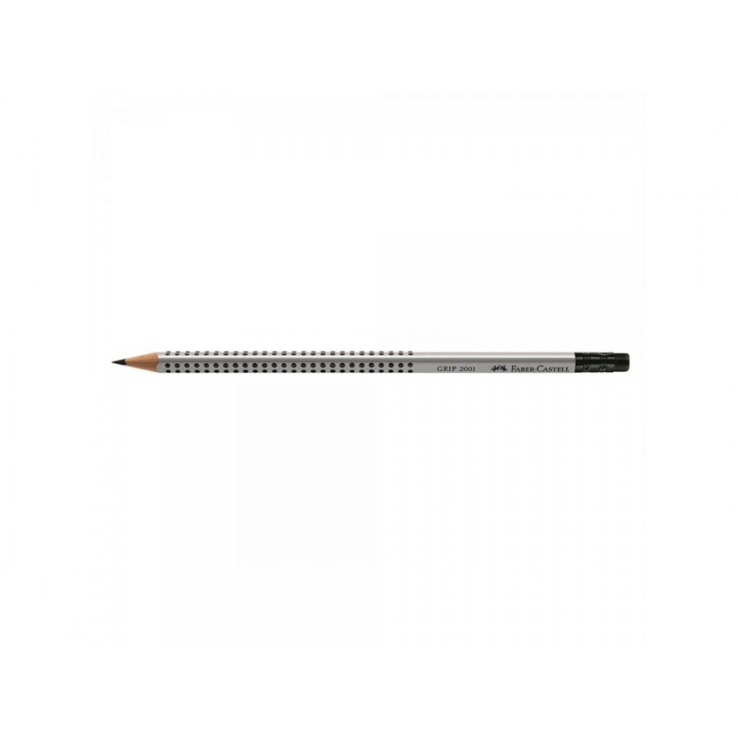 Faber-Castell Grip 2001 Μολύβι 2B με Γόμα Γκρι Faber-Castell Grip 2001 Μολύβι 2B με Γόμα Γκρι