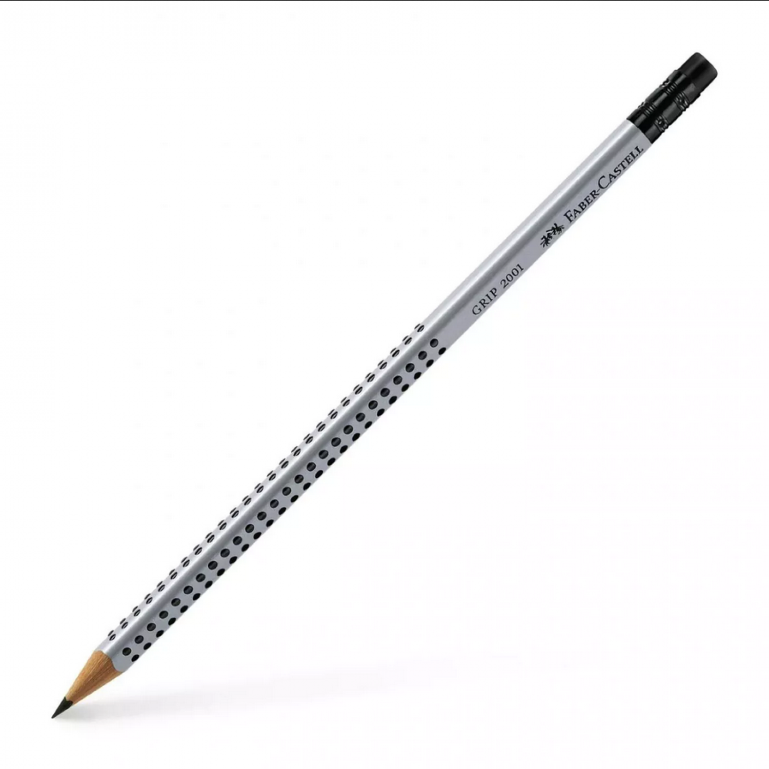 Faber-Castell Grip 2001 Μολύβι 2B με Γόμα Γκρι Faber-Castell Grip 2001 Μολύβι 2B με Γόμα Γκρι