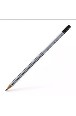 Faber-Castell Grip 2001 Μολύβι 2B με Γόμα Γκρι