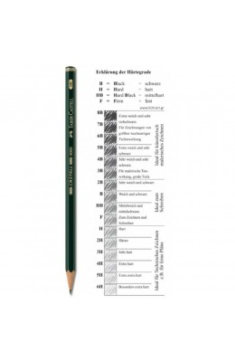 Faber-Castell 9000 Μολύβι 3B Πράσινο