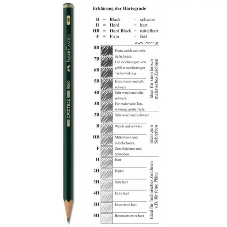 Faber-Castell 9000 Μολύβι 3B Πράσινο Faber-Castell 9000 Μολύβι 3B Πράσινο