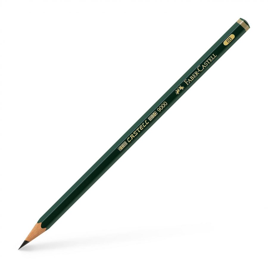 Faber-Castell 9000 Μολύβι 6B Πράσινο (119006) Faber-Castell 9000 Μολύβι 6B Πράσινο (119006)