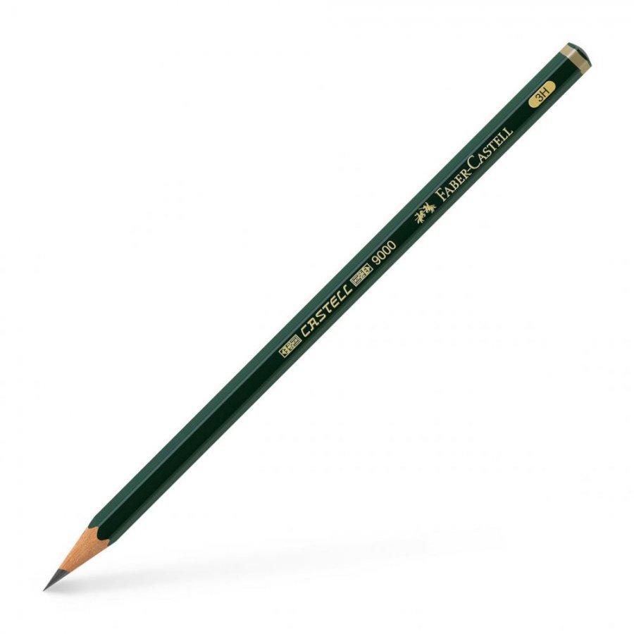 Faber-Castell 9000 Μολύβι 3H Πράσινο Faber-Castell 9000 Μολύβι 3H Πράσινο