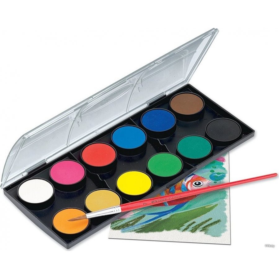 Faber-Castell Σετ Νερομπογιές με Πινέλο 30mm (125012) Faber-Castell Σετ Νερομπογιές με Πινέλο 30mm (125012)