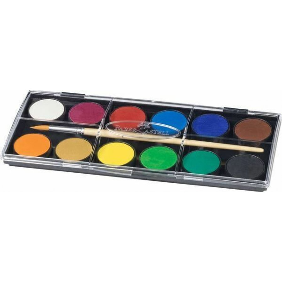 Faber-Castell Σετ Νερομπογιές με Πινέλο 30mm (125012) Faber-Castell Σετ Νερομπογιές με Πινέλο 30mm (125012)