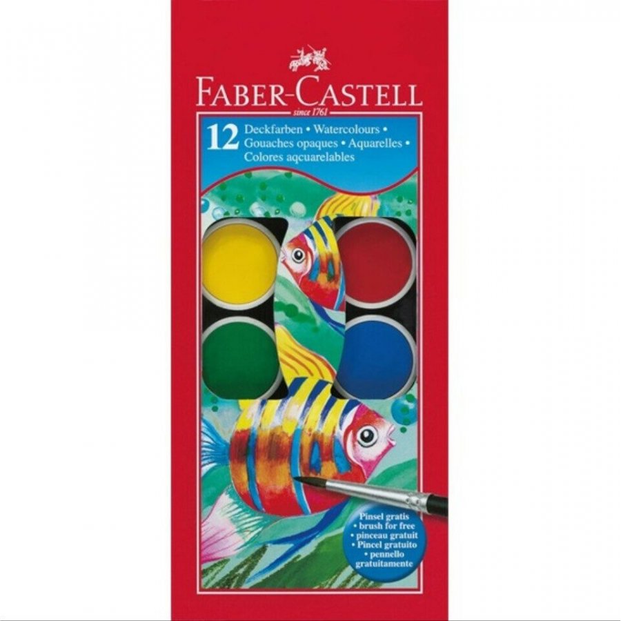 Faber-Castell Σετ Νερομπογιές με Πινέλο 30mm (125012) Faber-Castell Σετ Νερομπογιές με Πινέλο 30mm (125012)