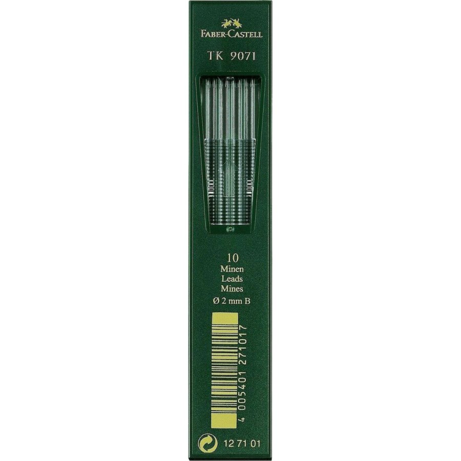 Faber-Castell 10 Μύτες Μολυβιού TK 9071 Πάχους 2mm Τύπου B (127101) Faber-Castell 10 Μύτες Μολυβιού TK 9071 Πάχους 2mm Τύπου B (127101)
