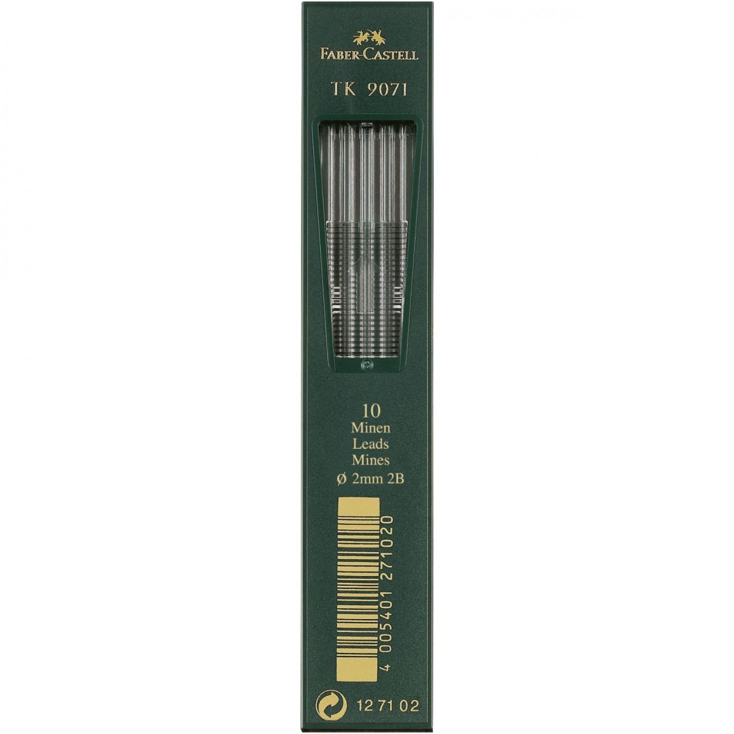 Faber-Castell 10 Μύτες Μολυβιού TK 9071 Πάχους 2mm Τύπου 2B (127102) Faber-Castell 10 Μύτες Μολυβιού TK 9071 Πάχους 2mm Τύπου 2B (127102)