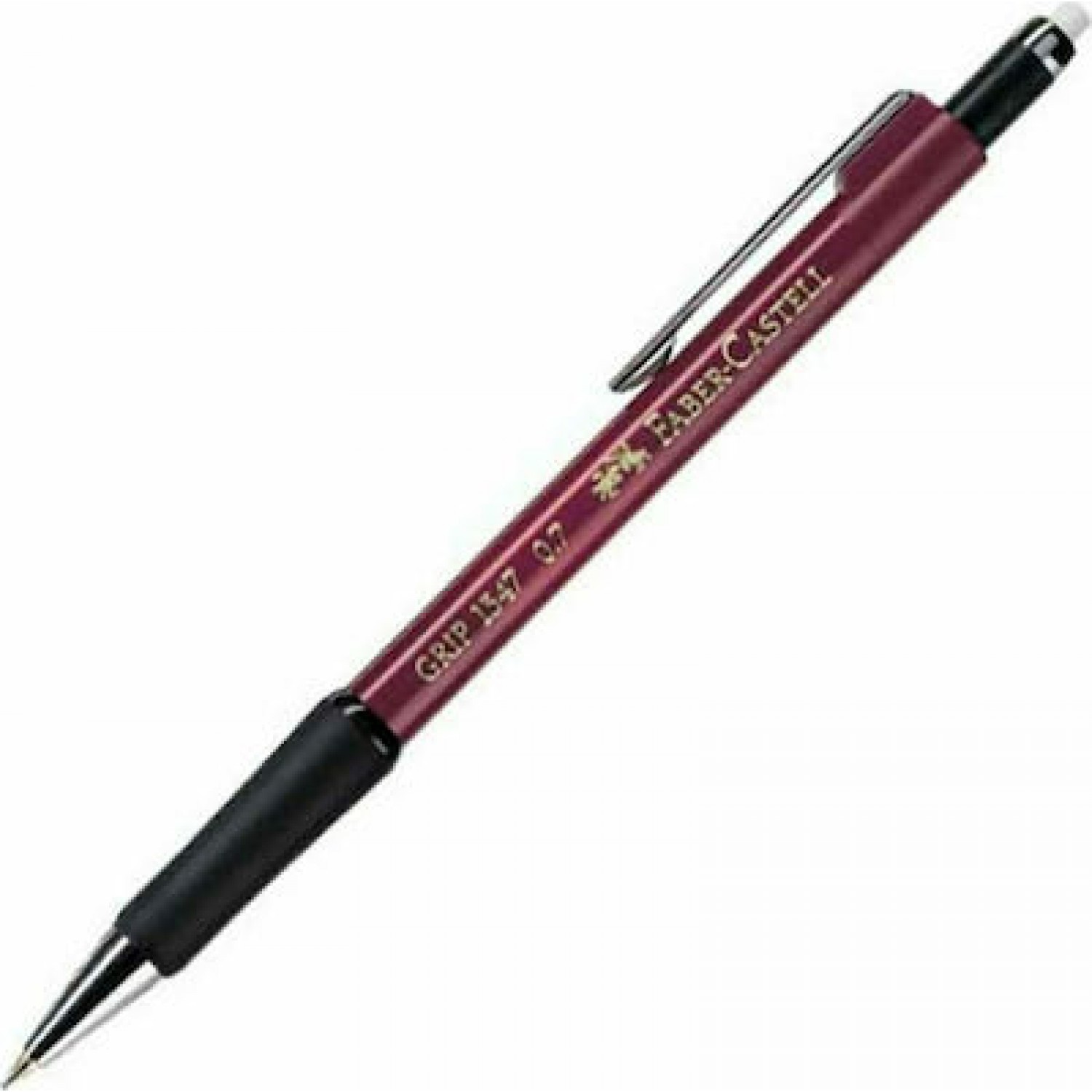 Faber-Castell Μηχανικό Μολύβι 0.7mm με Γόμα Κόκκινο (134721)