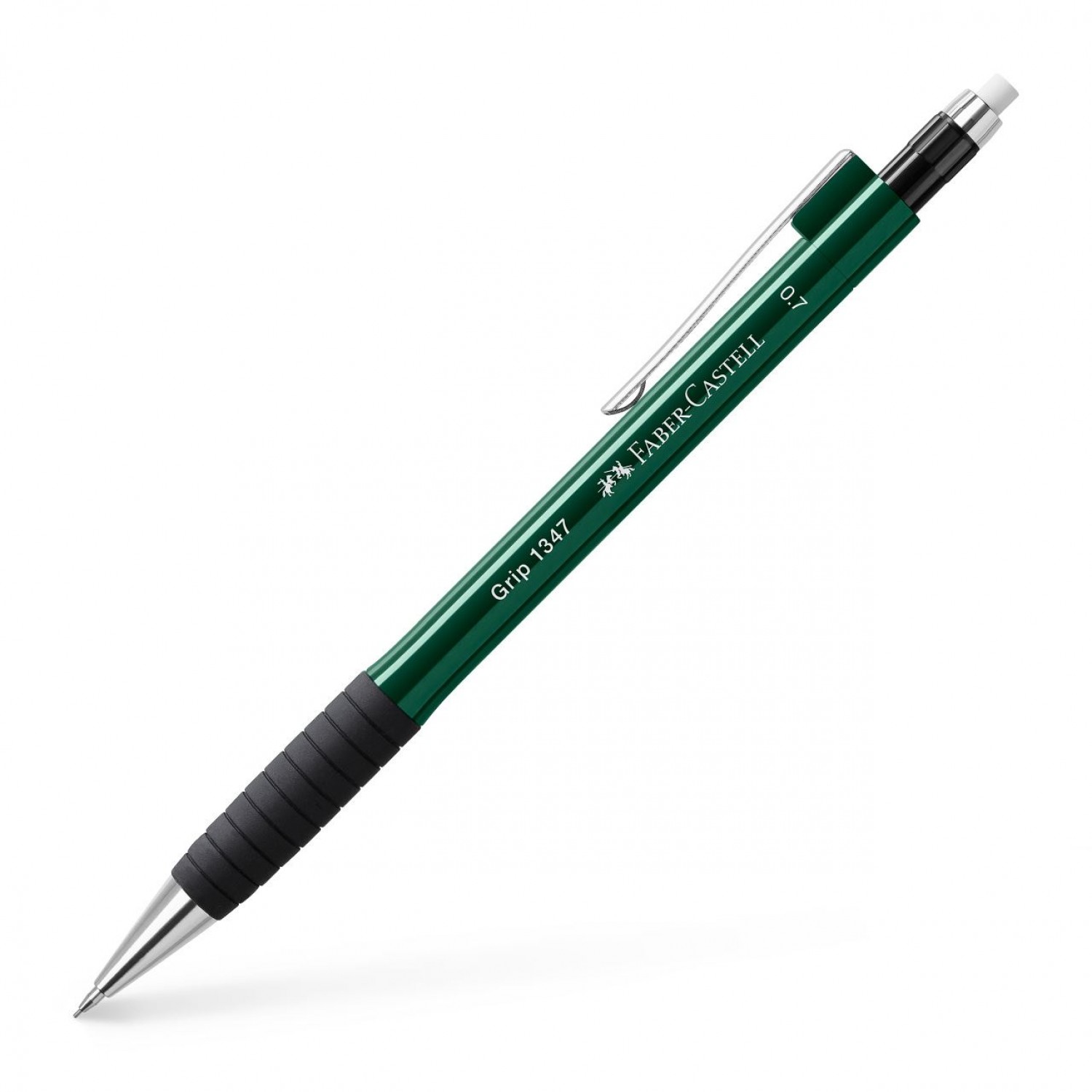Faber-Castell Μηχανικό Μολύβι 0.7mm με Γόμα Πράσινο (134763)