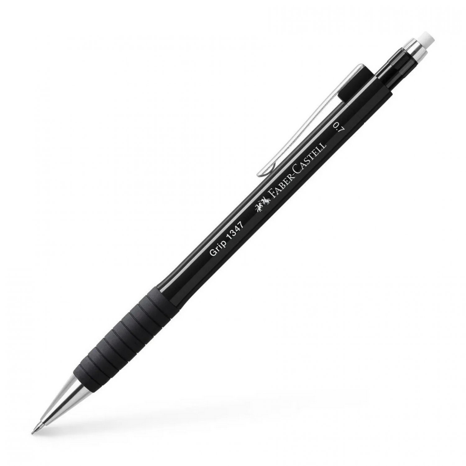 Faber-Castell Μηχανικό Μολύβι 0.7mm με Γόμα Μαύρο (134799)