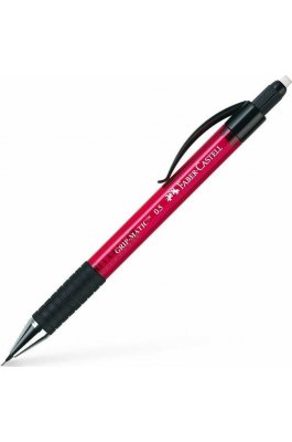 Faber-Castell Gripmatic Μηχανικό Μολύβι 0.5mm με Γόμα σε Κόκκινο Χρώμα Faber-Castell Gripmatic Μηχανικό Μολύβι 0.5mm με Γόμα σε Κόκκινο Χρώμα