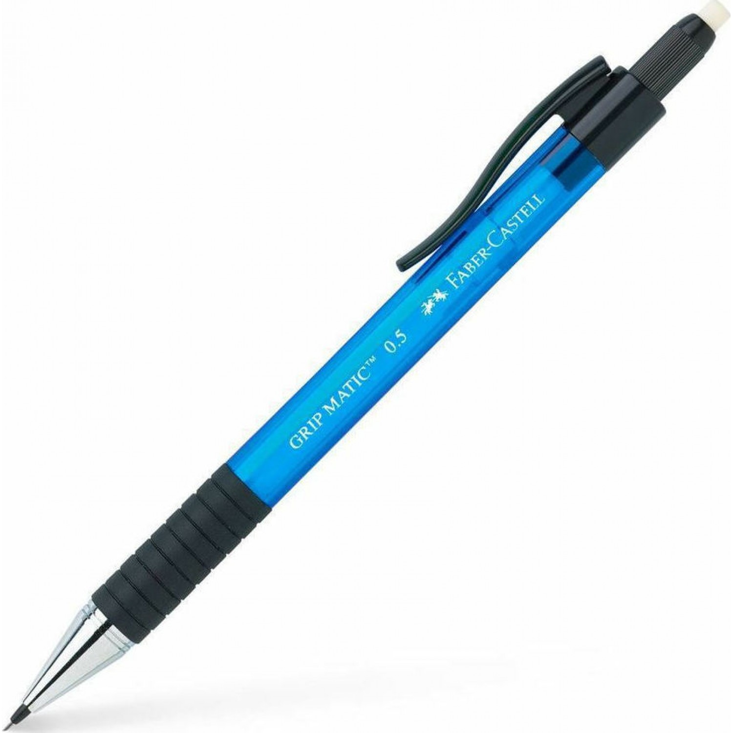 Faber-Castell Gripmatic Μηχανικό Μολύβι 0.5mm με Γόμα σε Μπλε Χρώμα