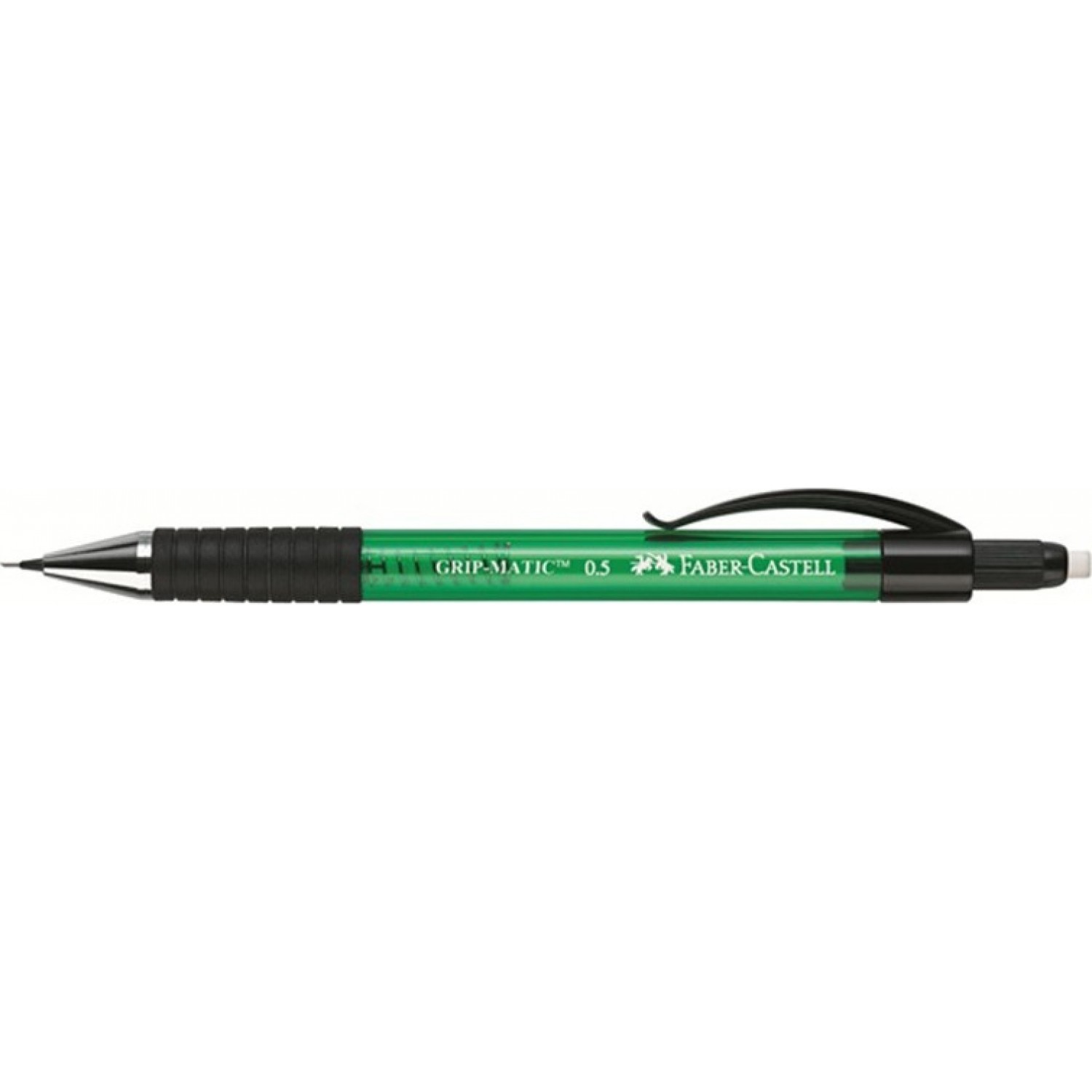 Faber-Castell Gripmatic Μηχανικό Μολύβι 0.5mm με Γόμα σε Πράσινο Χρώμα