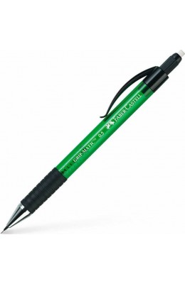 Faber-Castell Gripmatic Μηχανικό Μολύβι 0.5mm με Γόμα σε Πράσινο Χρώμα