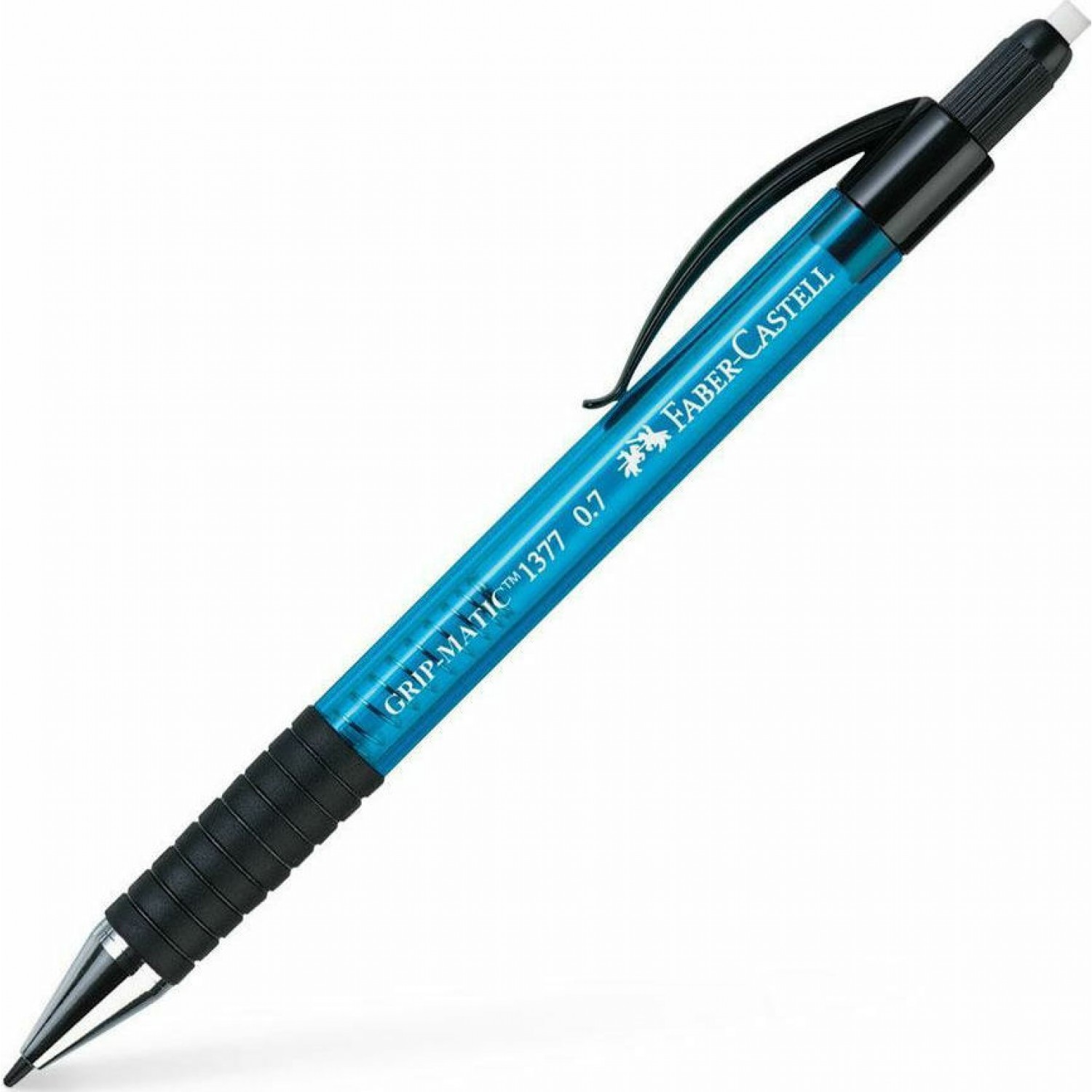 Faber-Castell Gripmatic Μηχανικό Μολύβι 0.7mm με Γόμα σε Μπλε Χρώμα