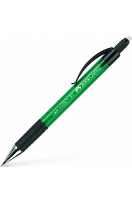 Faber-Castell Gripmatic Μηχανικό Μολύβι 0.7mm με Γόμα σε Πράσινο Χρώμα