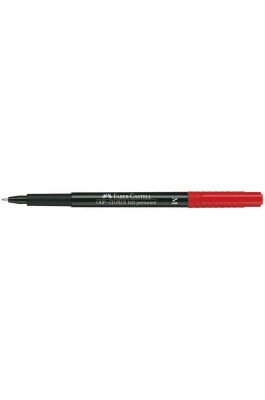 Faber-Castell Μαρκαδοράκι Multimark Για CD/DVD 1mm Κόκκινο (152521)