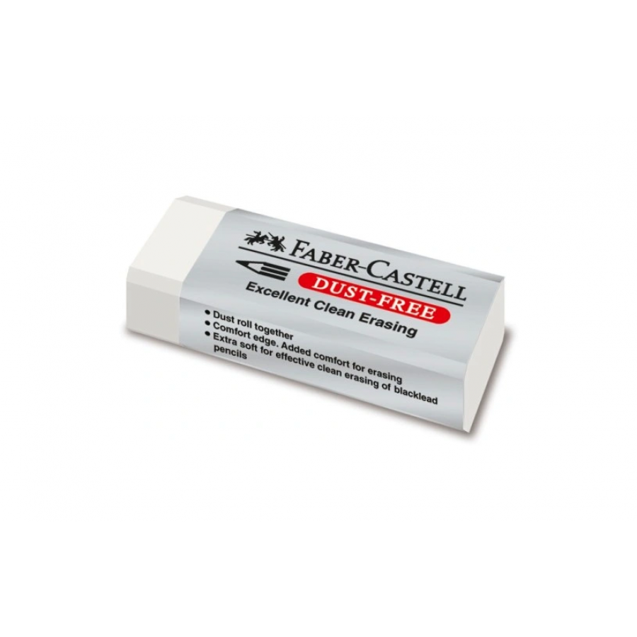 Faber-Castell Γόμα για Μολύβι Dust-Free Λευκή (187120) Faber-Castell Γόμα για Μολύβι Dust-Free Λευκή (187120)