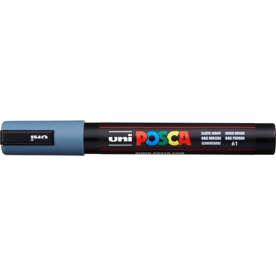 Uni-Ball Posca Ανεξίτηλος Μαρκαδόρος 1.8-2.5mm Γκρι (PC5M) Uni-Ball Posca Ανεξίτηλος Μαρκαδόρος 1.8-2.5mm Γκρι (PC5M)