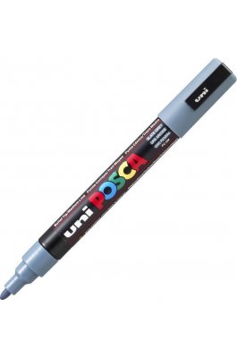 Uni-Ball Posca Ανεξίτηλος Μαρκαδόρος 1.8-2.5mm Γκρι (PC5M)