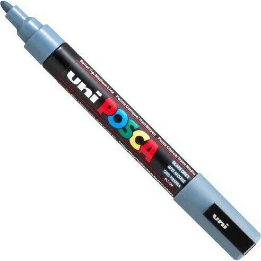 Uni-Ball Posca Ανεξίτηλος Μαρκαδόρος 1.8-2.5mm Γκρι (PC5M) Uni-Ball Posca Ανεξίτηλος Μαρκαδόρος 1.8-2.5mm Γκρι (PC5M)