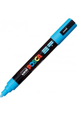 Uni-Ball Posca Ανεξίτηλος Μαρκαδόρος 1.8-2.5mm Γαλάζιο (PC5M)