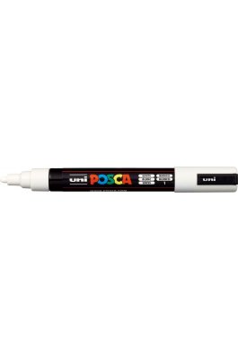 Uni-Ball Posca Ανεξίτηλος Μαρκαδόρος 1.8-2.5mm Λευκός (PC5M) Uni-Ball Posca Ανεξίτηλος Μαρκαδόρος 1.8-2.5mm Λευκός (PC5M)
