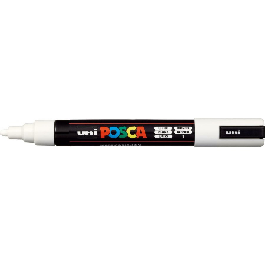 Uni-Ball Posca Ανεξίτηλος Μαρκαδόρος 1.8-2.5mm Λευκός (PC5M) Uni-Ball Posca Ανεξίτηλος Μαρκαδόρος 1.8-2.5mm Λευκός (PC5M)