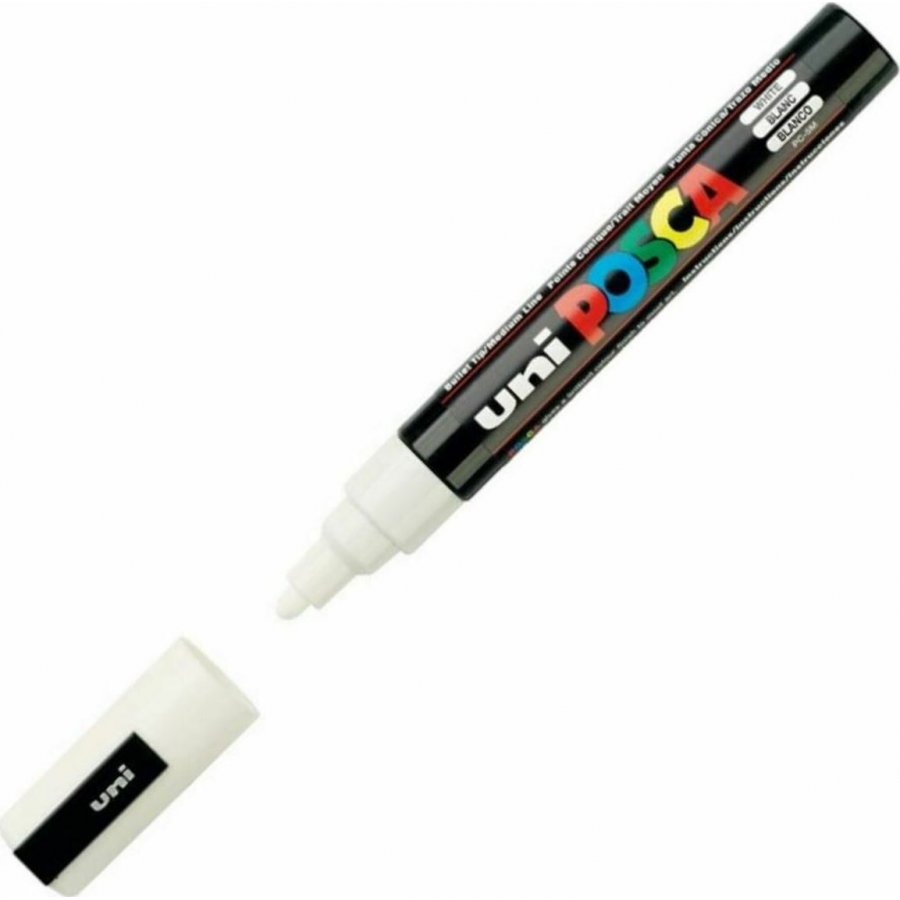 Uni-Ball Posca Ανεξίτηλος Μαρκαδόρος 1.8-2.5mm Λευκός (PC5M) Uni-Ball Posca Ανεξίτηλος Μαρκαδόρος 1.8-2.5mm Λευκός (PC5M)