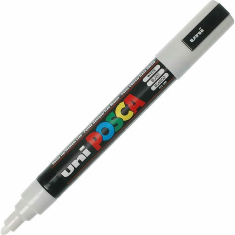 Uni-Ball Posca Ανεξίτηλος Μαρκαδόρος 1.8-2.5mm Λευκός (PC5M) Uni-Ball Posca Ανεξίτηλος Μαρκαδόρος 1.8-2.5mm Λευκός (PC5M)