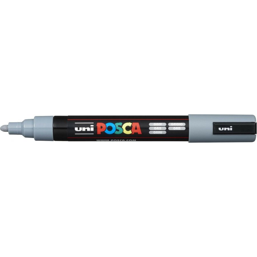 Uni-Ball Posca Ανεξίτηλος Μαρκαδόρος 1.8-2.5mm Γκρι (PC5M) Uni-Ball Posca Ανεξίτηλος Μαρκαδόρος 1.8-2.5mm Γκρι (PC5M)