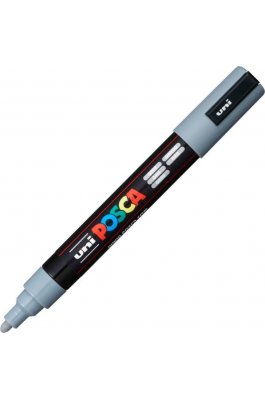 Uni-Ball Posca Ανεξίτηλος Μαρκαδόρος 1.8-2.5mm Γκρι (PC5M)