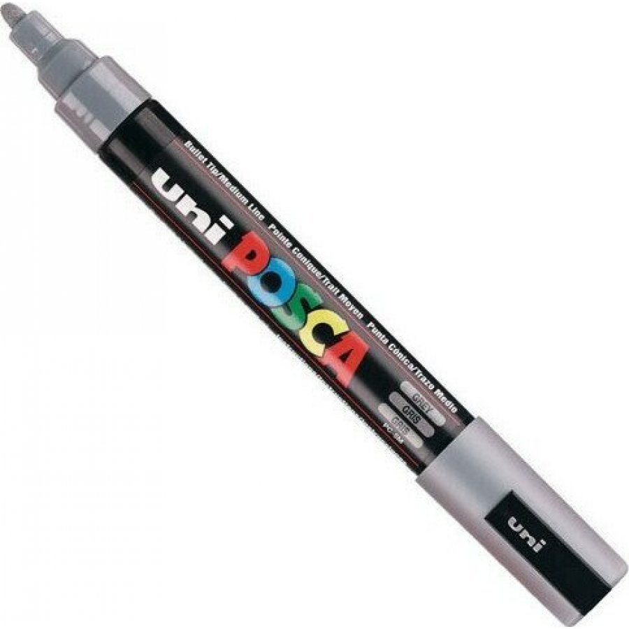 Uni-Ball Posca Ανεξίτηλος Μαρκαδόρος 1.8-2.5mm Γκρι (PC5M) Uni-Ball Posca Ανεξίτηλος Μαρκαδόρος 1.8-2.5mm Γκρι (PC5M)