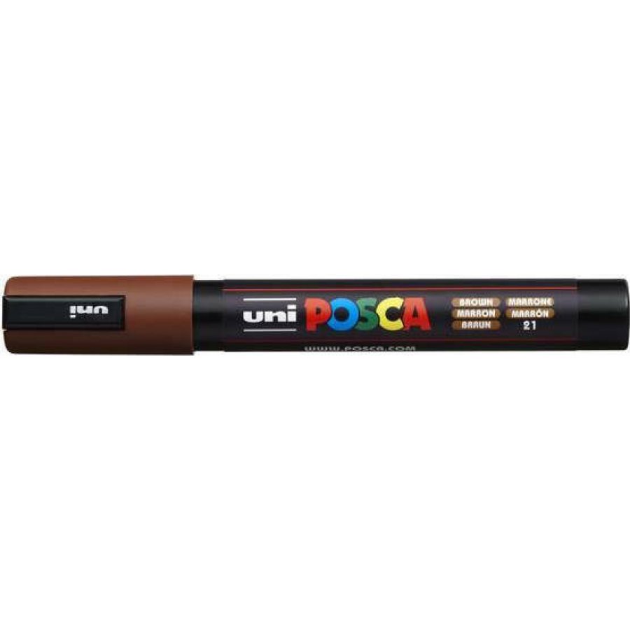 Uni-Ball Posca Ανεξίτηλος Μαρκαδόρος 1.8-2.5mm Καφέ (PC5M) Uni-Ball Posca Ανεξίτηλος Μαρκαδόρος 1.8-2.5mm Καφέ (PC5M)