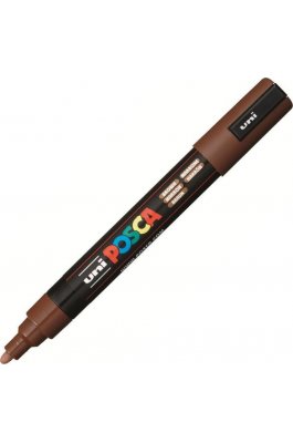 Uni-Ball Posca Ανεξίτηλος Μαρκαδόρος 1.8-2.5mm Καφέ (PC5M)