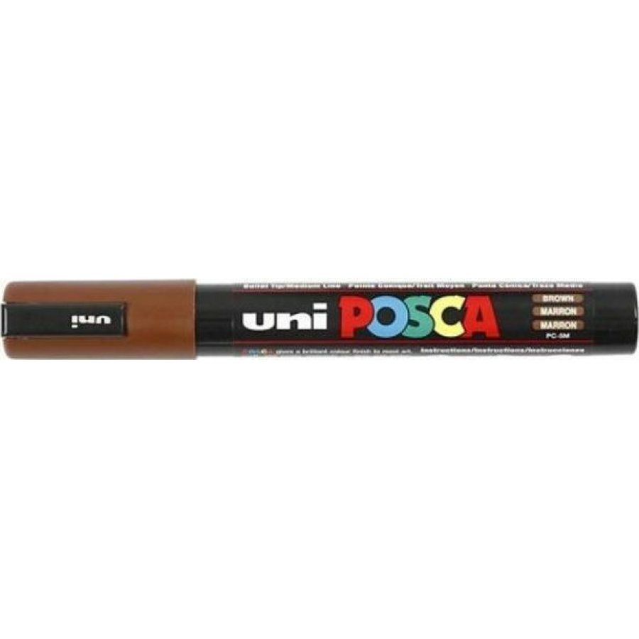 Uni-Ball Posca Ανεξίτηλος Μαρκαδόρος 1.8-2.5mm Καφέ (PC5M) Uni-Ball Posca Ανεξίτηλος Μαρκαδόρος 1.8-2.5mm Καφέ (PC5M)