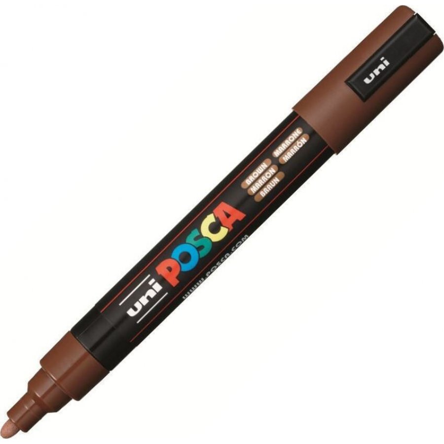 Uni-Ball Posca Ανεξίτηλος Μαρκαδόρος 1.8-2.5mm Καφέ (PC5M) Uni-Ball Posca Ανεξίτηλος Μαρκαδόρος 1.8-2.5mm Καφέ (PC5M)