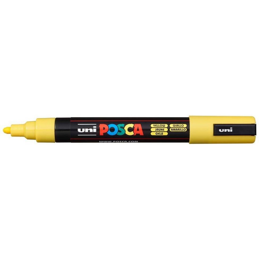 Uni-Ball Posca Ανεξίτηλος Μαρκαδόρος 1.8-2.5mm Κίτρινος (PC5M) Uni-Ball Posca Ανεξίτηλος Μαρκαδόρος 1.8-2.5mm Κίτρινος (PC5M)