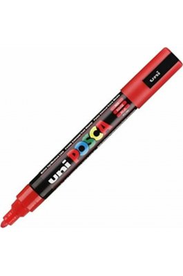 Uni-Ball Posca Ανεξίτηλος Μαρκαδόρος 1.8-2.5mm Κόκκινος (PC5M)