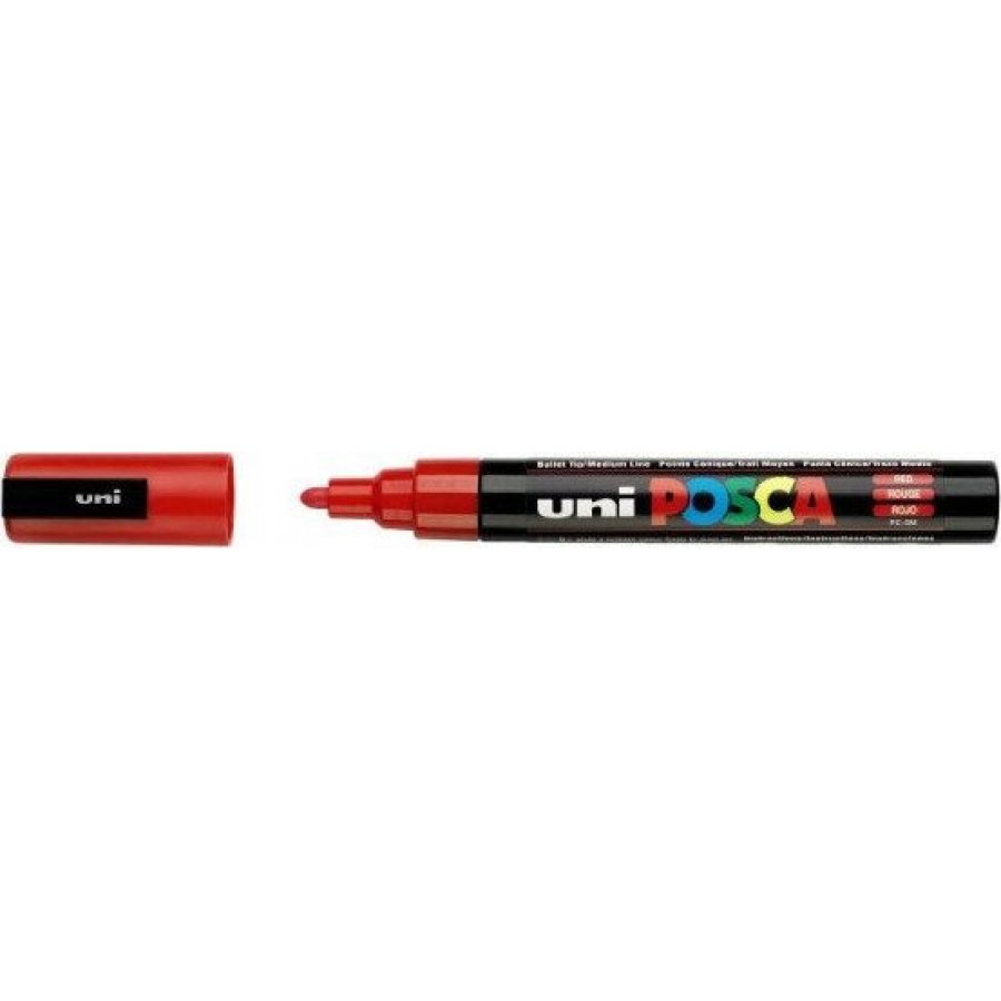 Uni-Ball Posca Ανεξίτηλος Μαρκαδόρος 1.8-2.5mm Κόκκινος (PC5M) Uni-Ball Posca Ανεξίτηλος Μαρκαδόρος 1.8-2.5mm Κόκκινος (PC5M)