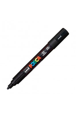 Uni-Ball Posca Ανεξίτηλος Μαρκαδόρος 1.8-2.5mm Μαύρο (PC5M)