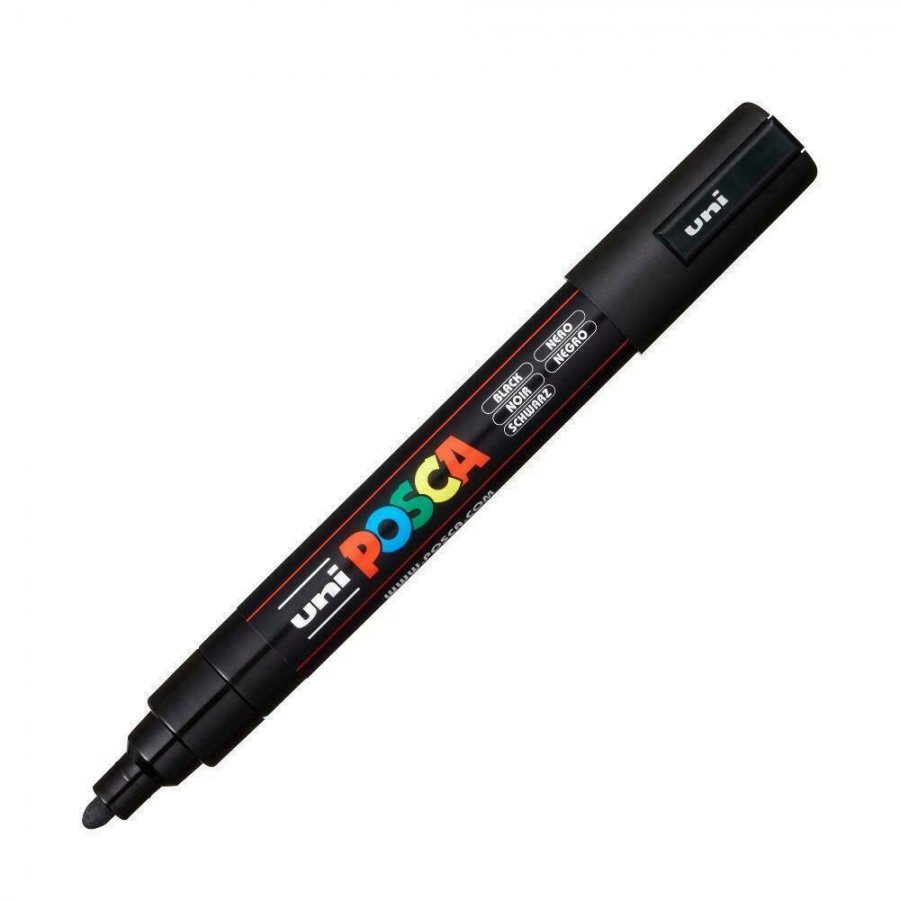 Uni-Ball Posca Ανεξίτηλος Μαρκαδόρος 1.8-2.5mm Μαύρο (PC5M) Uni-Ball Posca Ανεξίτηλος Μαρκαδόρος 1.8-2.5mm Μαύρο (PC5M)
