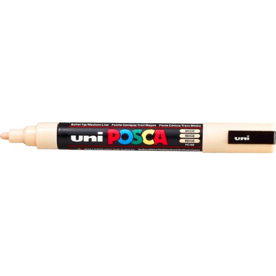 Uni-Ball Posca Ανεξίτηλος Μαρκαδόρος 1.8-2.5mm Μπεζ (PC5M) Uni-Ball Posca Ανεξίτηλος Μαρκαδόρος 1.8-2.5mm Μπεζ (PC5M)