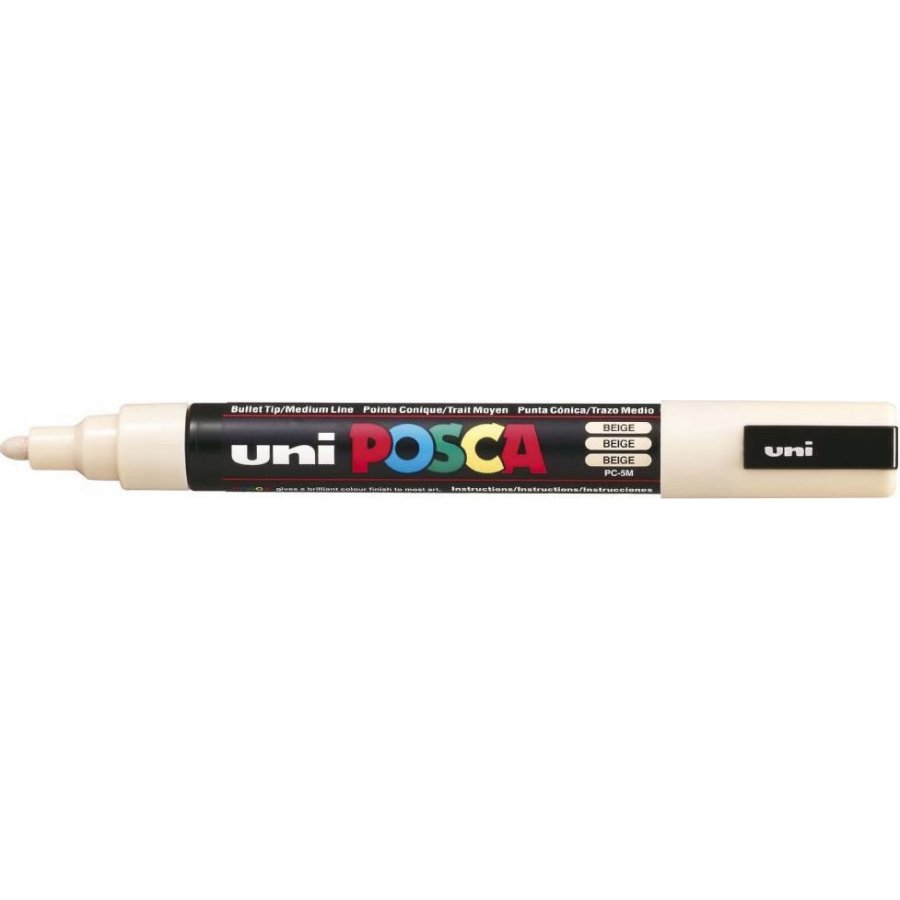 Uni-Ball Posca Ανεξίτηλος Μαρκαδόρος 1.8-2.5mm Μπεζ (PC5M) Uni-Ball Posca Ανεξίτηλος Μαρκαδόρος 1.8-2.5mm Μπεζ (PC5M)