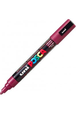 Uni-Ball Posca Ανεξίτηλος Μαρκαδόρος 1.8-2.5mm Μπορντώ (PC5M)