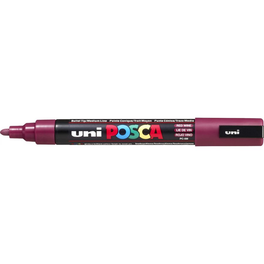 Uni-Ball Posca Ανεξίτηλος Μαρκαδόρος 1.8-2.5mm Μπορντώ (PC5M) Uni-Ball Posca Ανεξίτηλος Μαρκαδόρος 1.8-2.5mm Μπορντώ (PC5M)