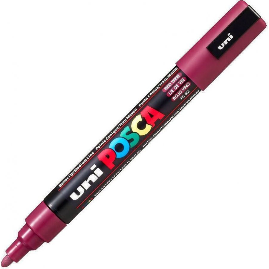 Uni-Ball Posca Ανεξίτηλος Μαρκαδόρος 1.8-2.5mm Μπορντώ (PC5M) Uni-Ball Posca Ανεξίτηλος Μαρκαδόρος 1.8-2.5mm Μπορντώ (PC5M)