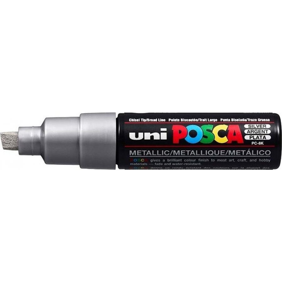 Uni-Ball Posca Ανεξίτηλος Μαρκαδόρος 8mm Ασημί (PC8K) Uni-Ball Posca Ανεξίτηλος Μαρκαδόρος 8mm Ασημί (PC8K)